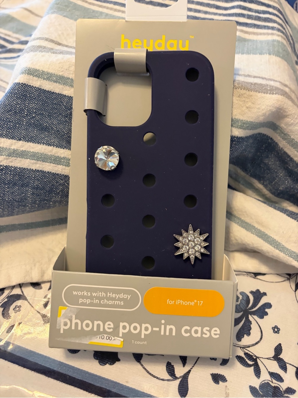 Silicone Purple heyday Purple Phone Case with Charms for IPhone 16 NWT